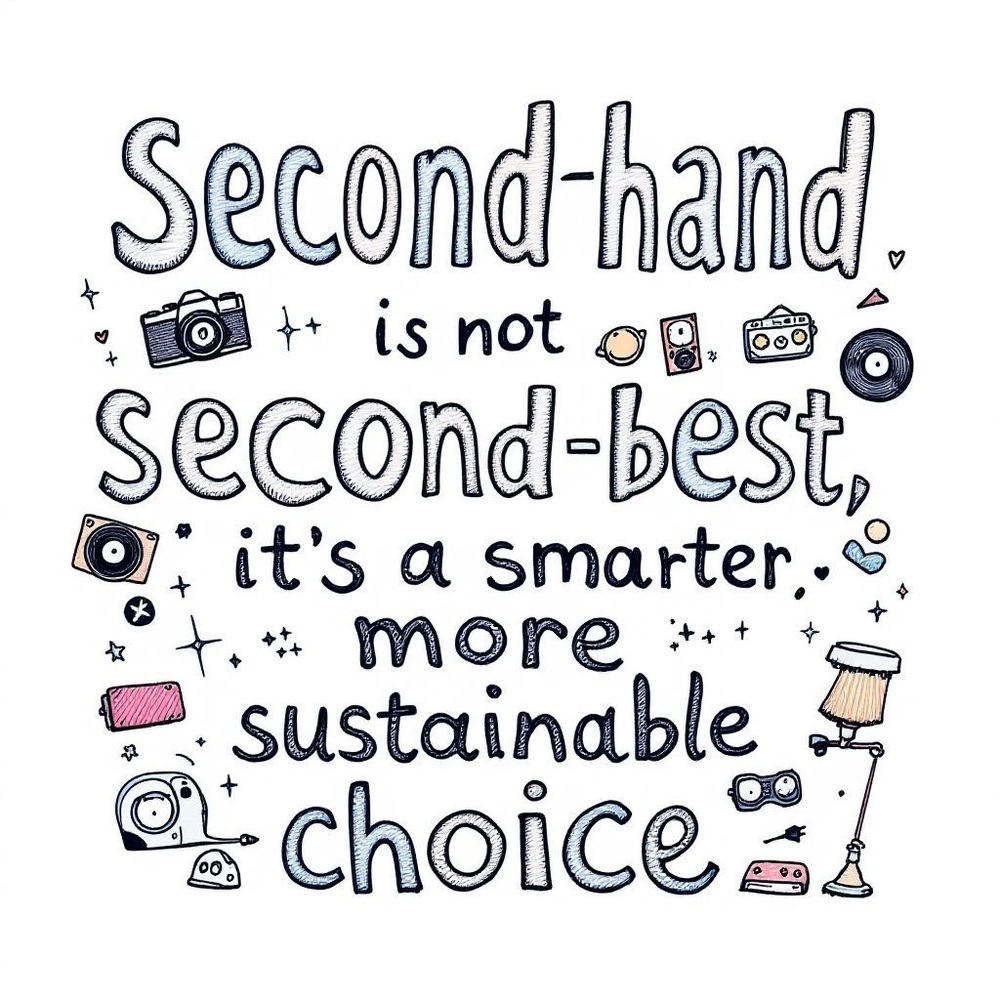shopping second-hand helps the planet